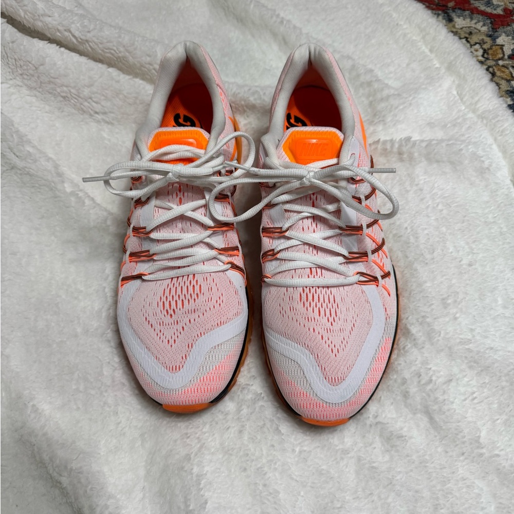 Nike Men’s Running Sneakers - White & Neon Orange